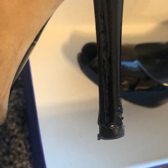 COPY - Stuart Weitzman Black patent peep toe size… - Picture 5 of 7